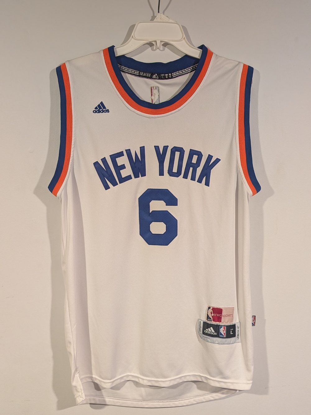 New York Knicks Kristaps Porzingis HWC Nights Jersey (Men's Large)
